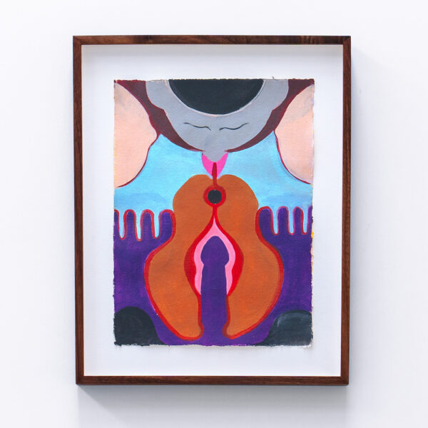 Roll your tongue from the crack back to the front