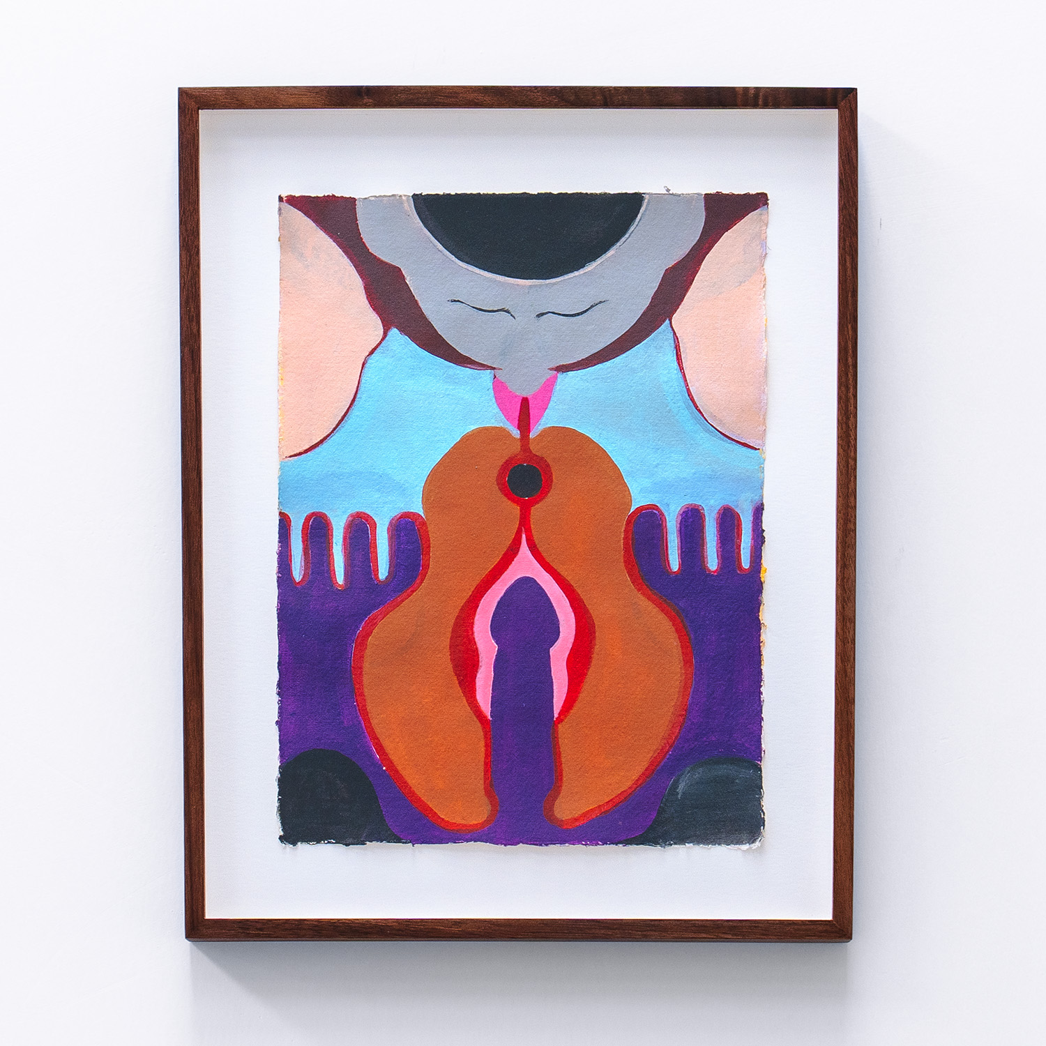 Roll your tongue from the crack back to the front